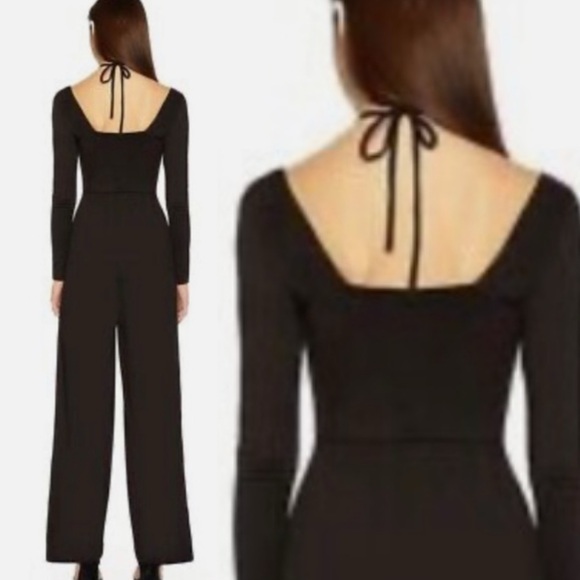 Susana Monaco Chest Cut-Out Jumpsuit black size Small - Picture 4 of 7